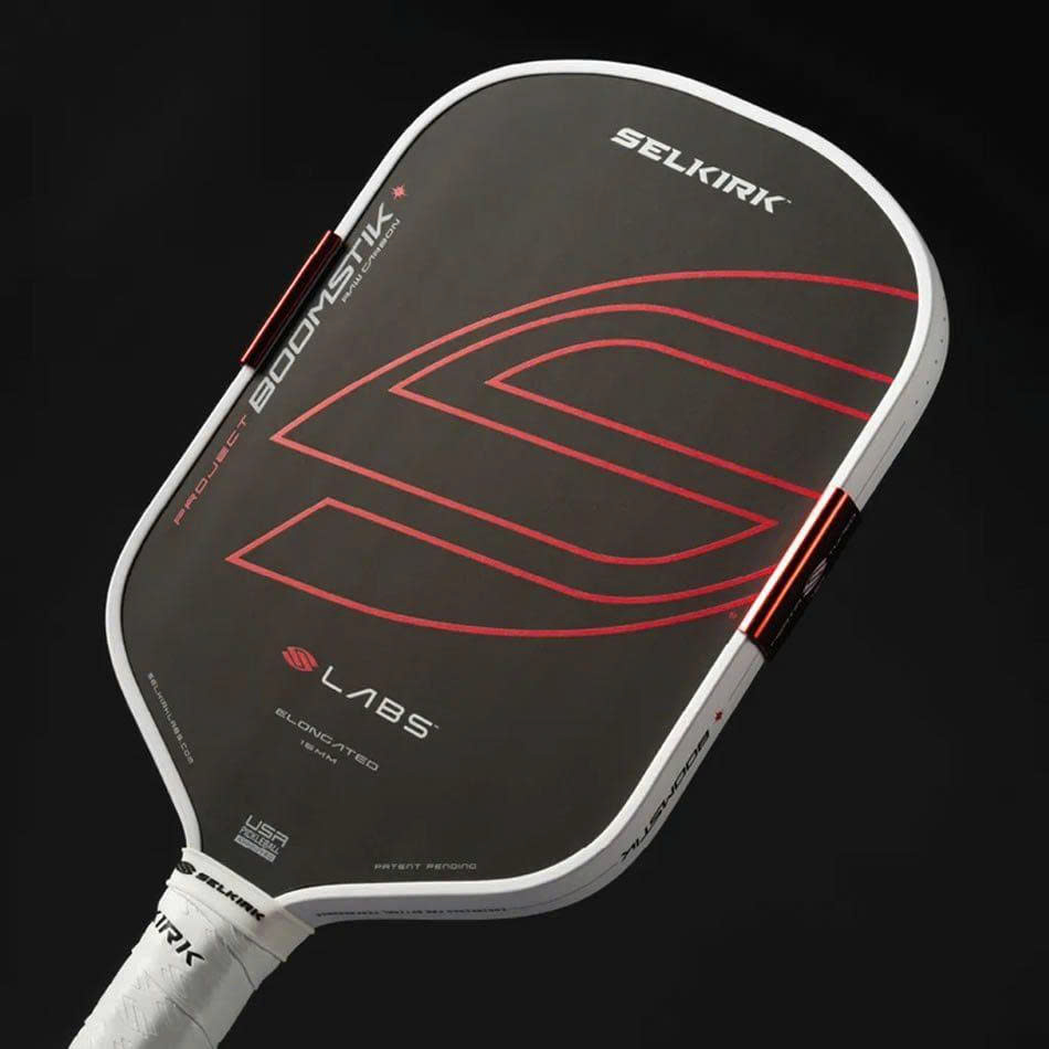 Vợt Pickleball Selkirk Boomstick Elongate ASIA Đen Đỏ Chính Hãng - 16mm - Kiểm Soát - Siêu Xoáy - Bền Bỉ - Ổn Định